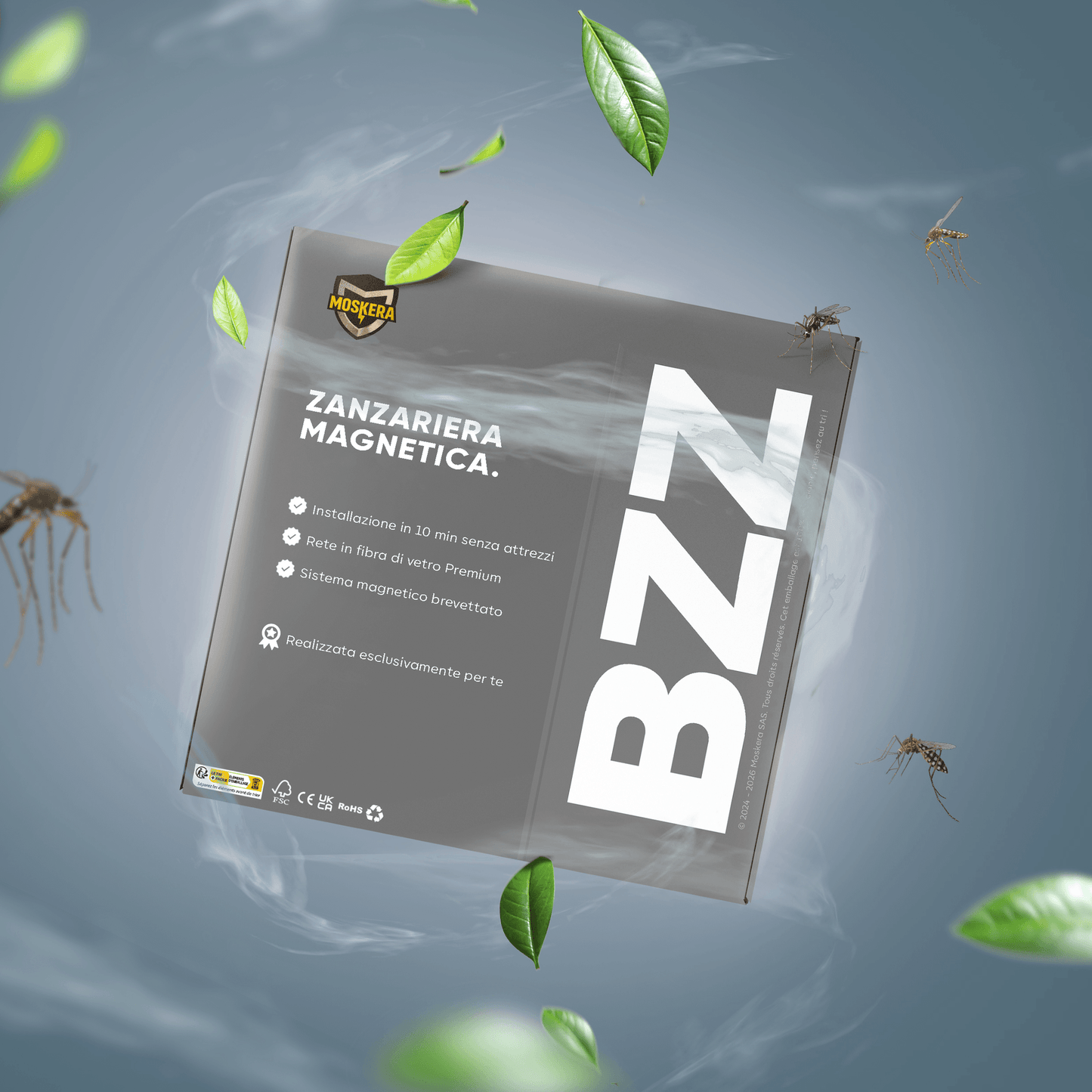 Zanzariera magnetica grande apertura