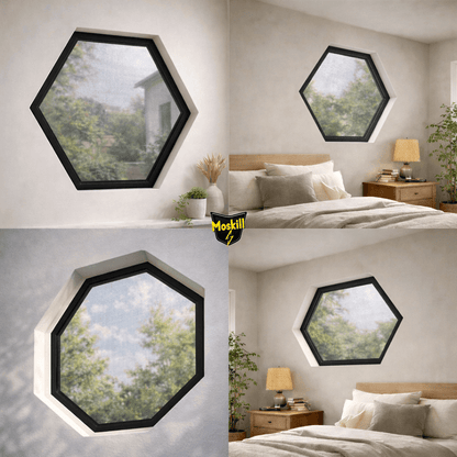 Moustiquaire magnétique HEXAGONALE