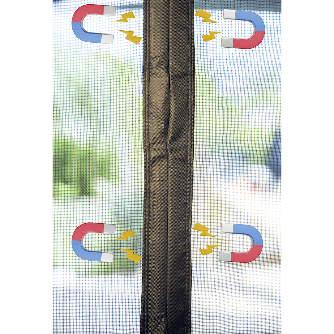 Séparation aimantée MOSKERA montrant la puissance des aimants de 15cm de long